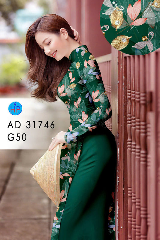 3D Printed Ao Dai Silk - Vietnamese Ao Dai For Women - Traditional Ao Dai Vietnam