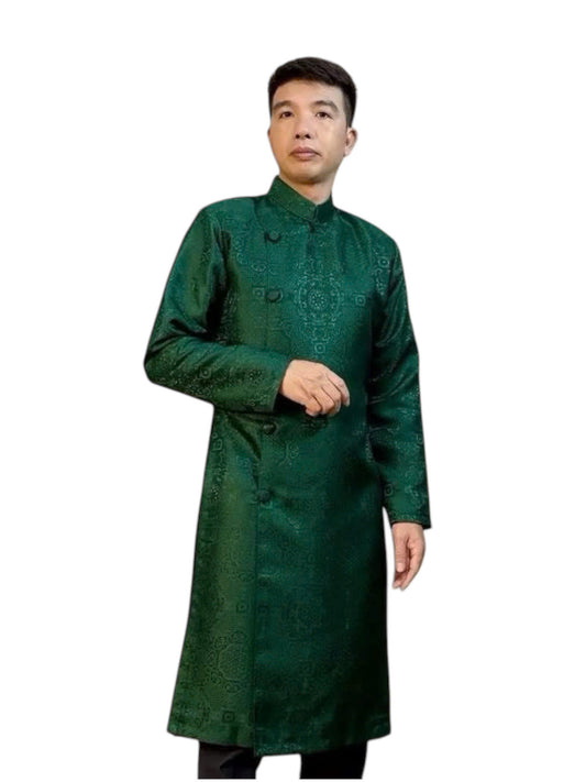 Gấm Áo Dài for Men | Vietnamese Traditional Long Dress for Men | 3 Colors