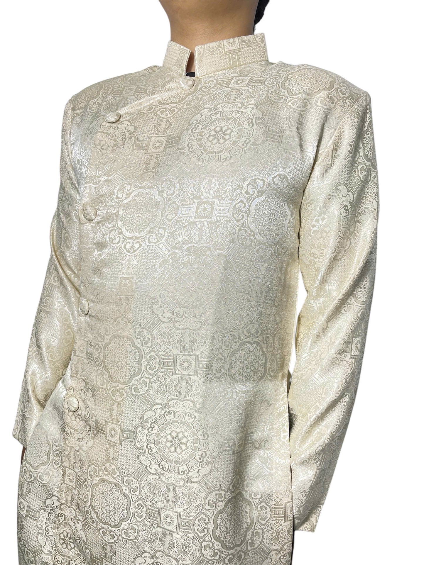 Cream Men Ao Dai Vietnam | Men Dress