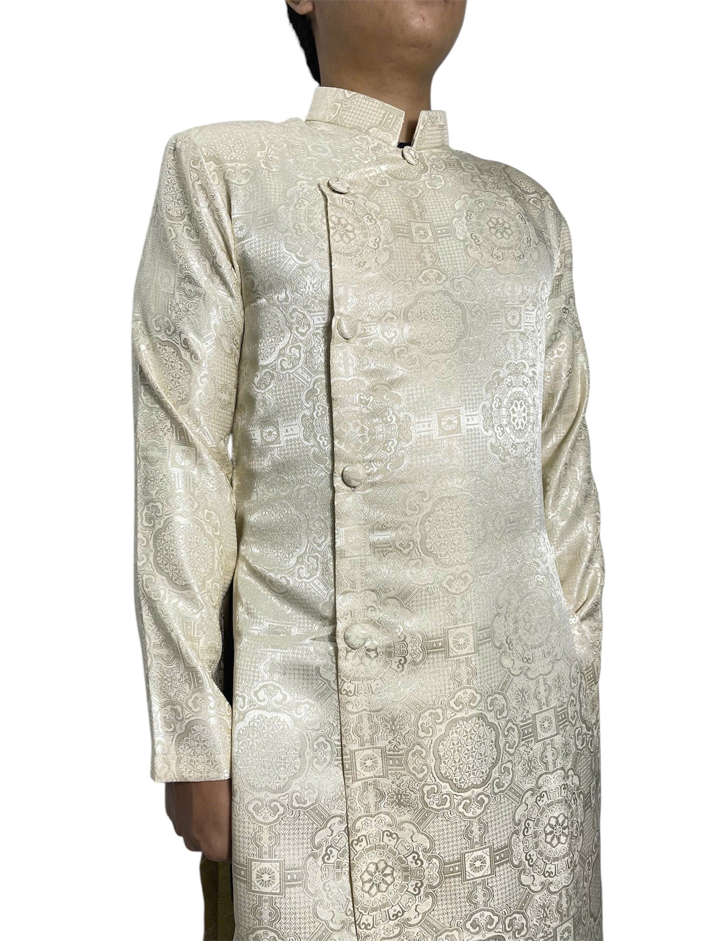 Cream Men Ao Dai Vietnam | Men Dress