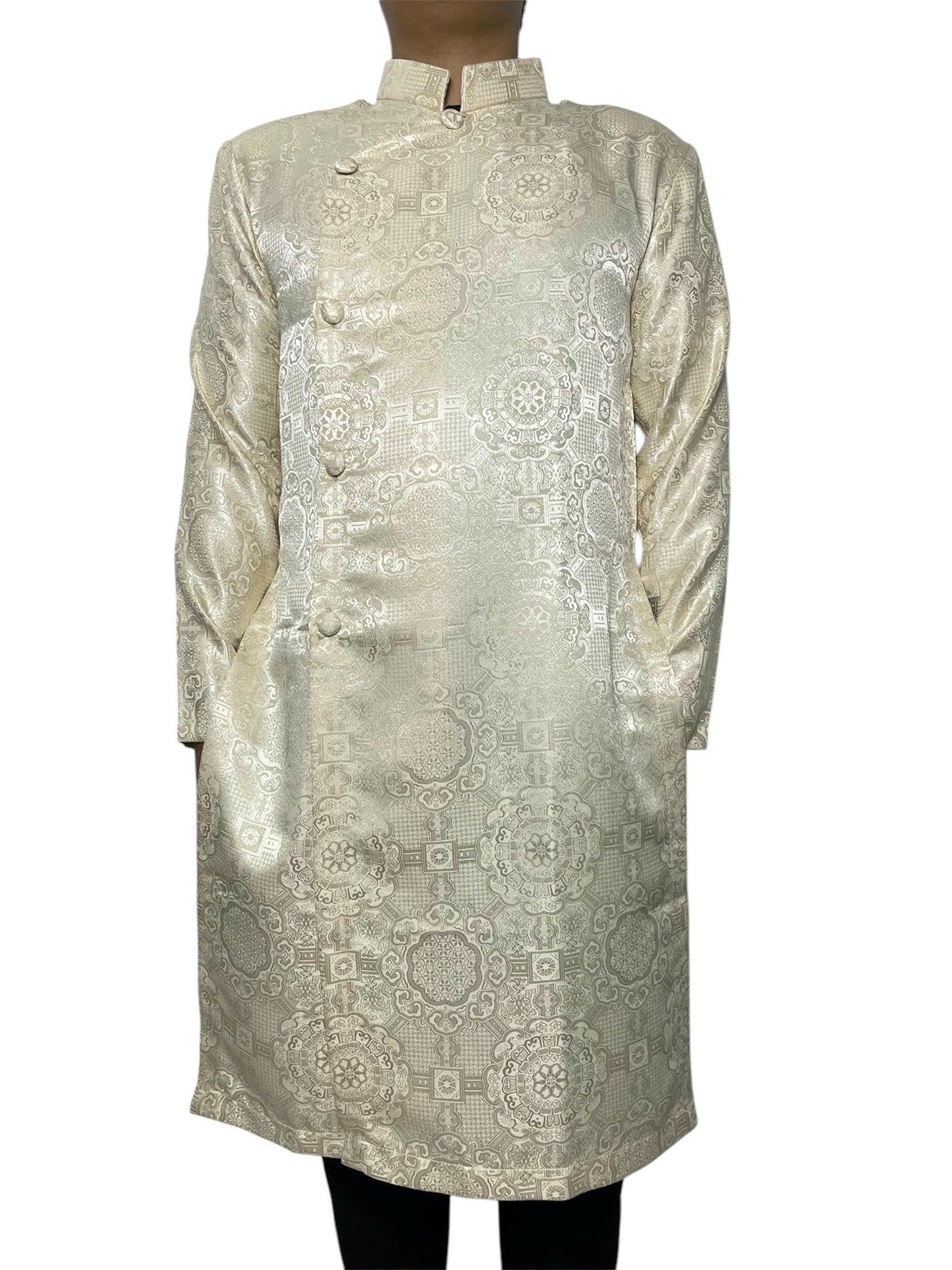 Cream Men Ao Dai Vietnam | Men Dress | Groom Ao Dai