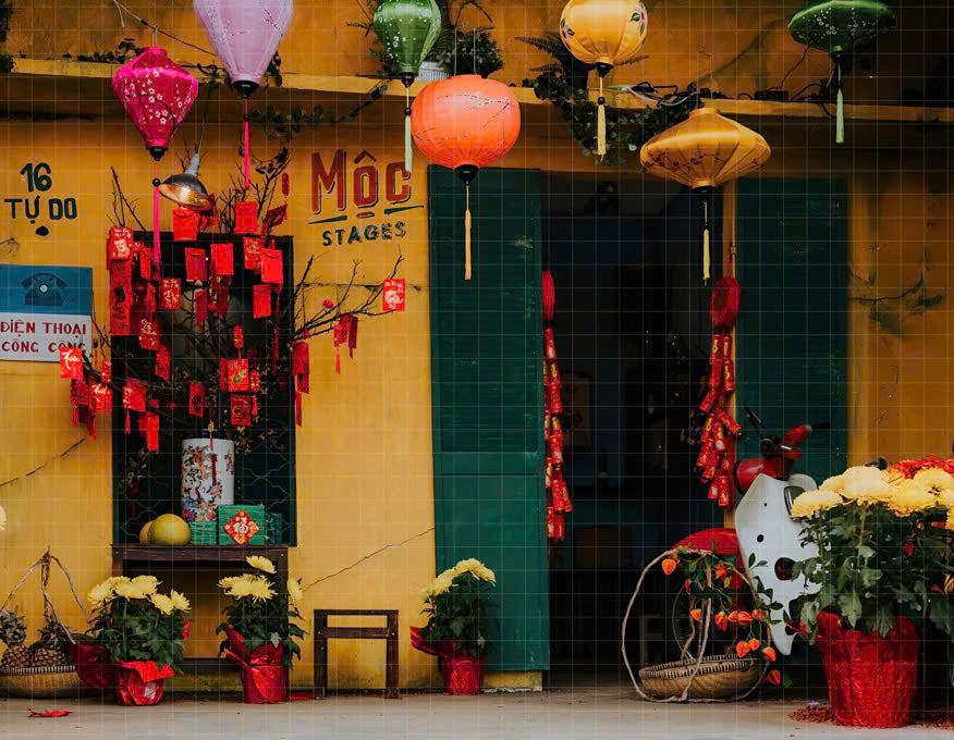 Backdrop Tết 2025 | Tết Decorations | Vietnamese New Year | PNG1234