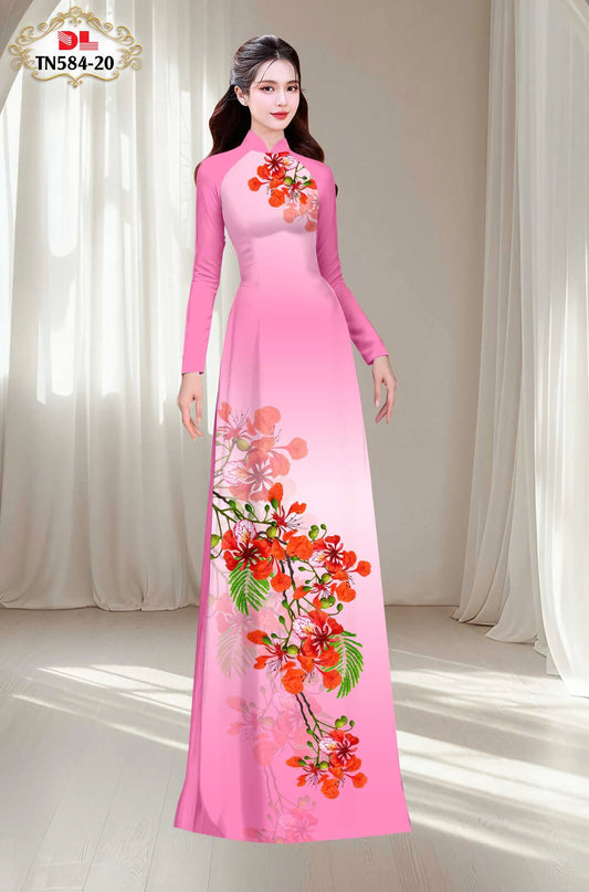 Pre-order: Traditional Vietnamese Ao Dai | Ao Dai Viet Nam | Áo Dài Hoa Phượng