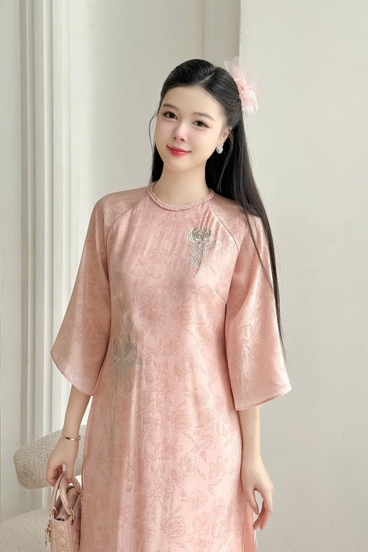 Nha Lam Ao Dai | Peony Chrysanthemum Ao Dai Set