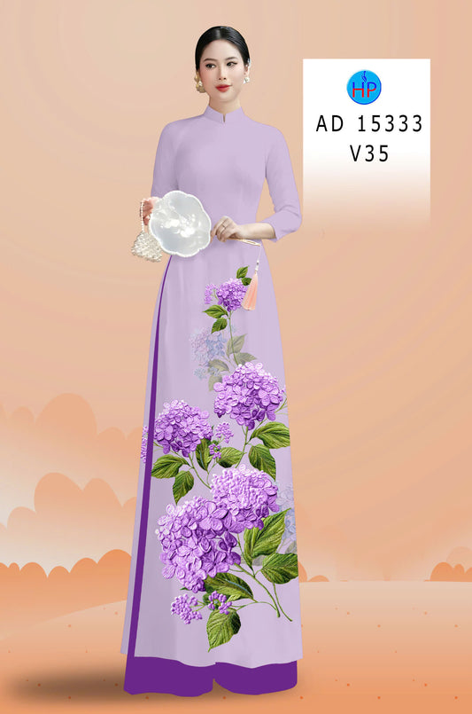 Pre-Order 3D Floral Ao Dai - Vietnamese Ao Dai For Women - Áo Dài Truyền Thống