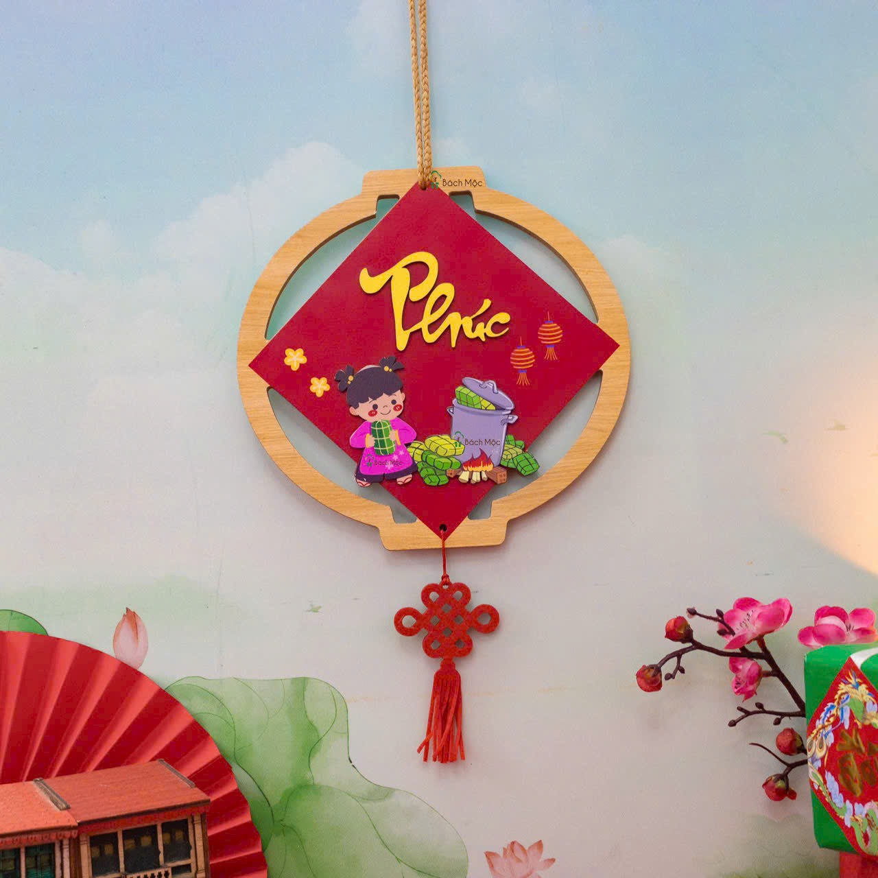 Tết Decoration | Vietnamese Decorative Wood Board Decor | Vietnamese Quotes Hanging Board