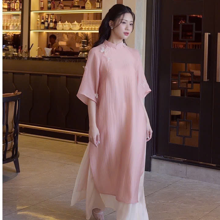 Vietnamese Modernized Ao Dai | 3D Butterfly Ao Dai For Women | Lunar New Year