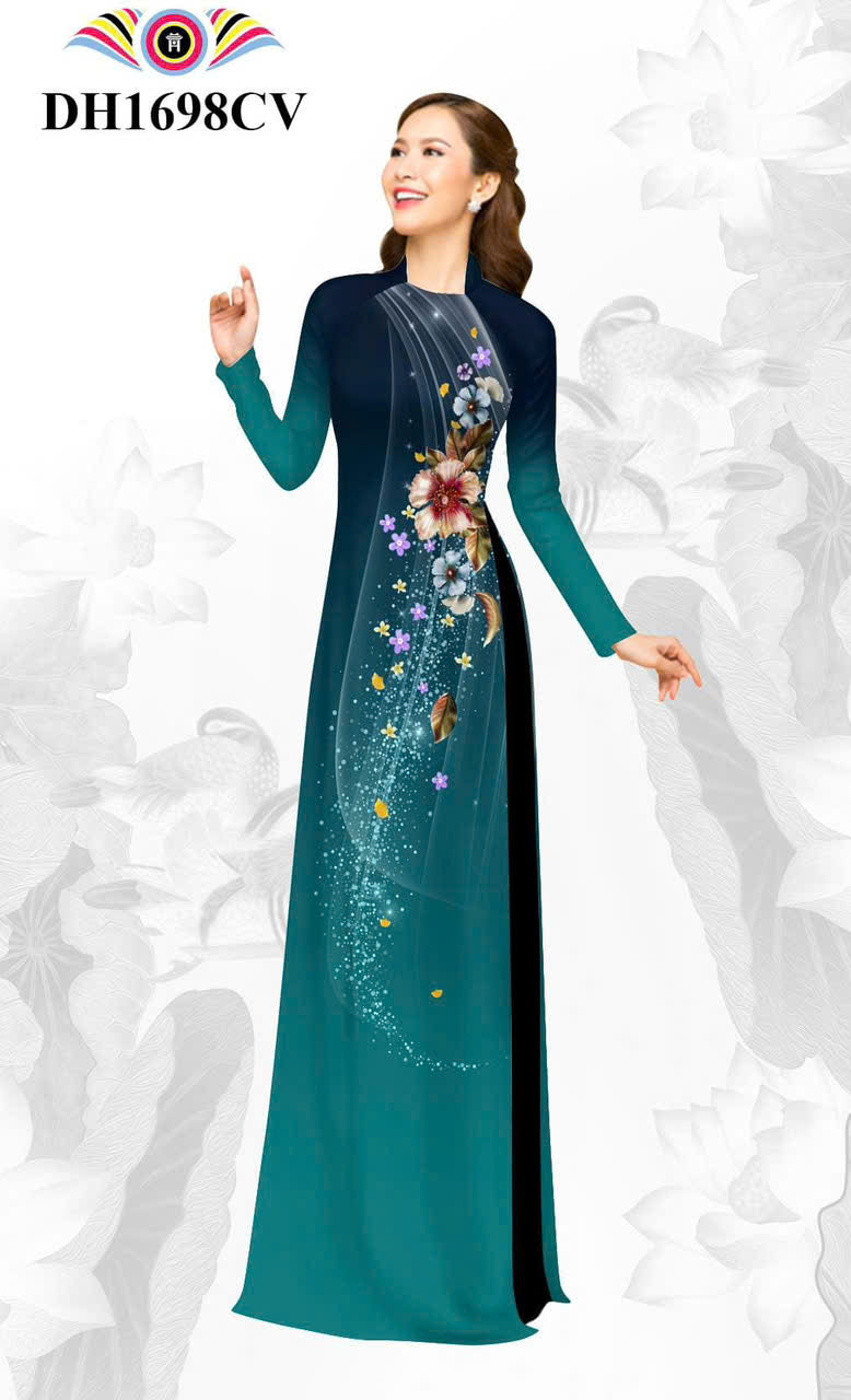 Pre-order: 3D Printed Ao Dai Women - Vietnamese Long Dress Ao Dai