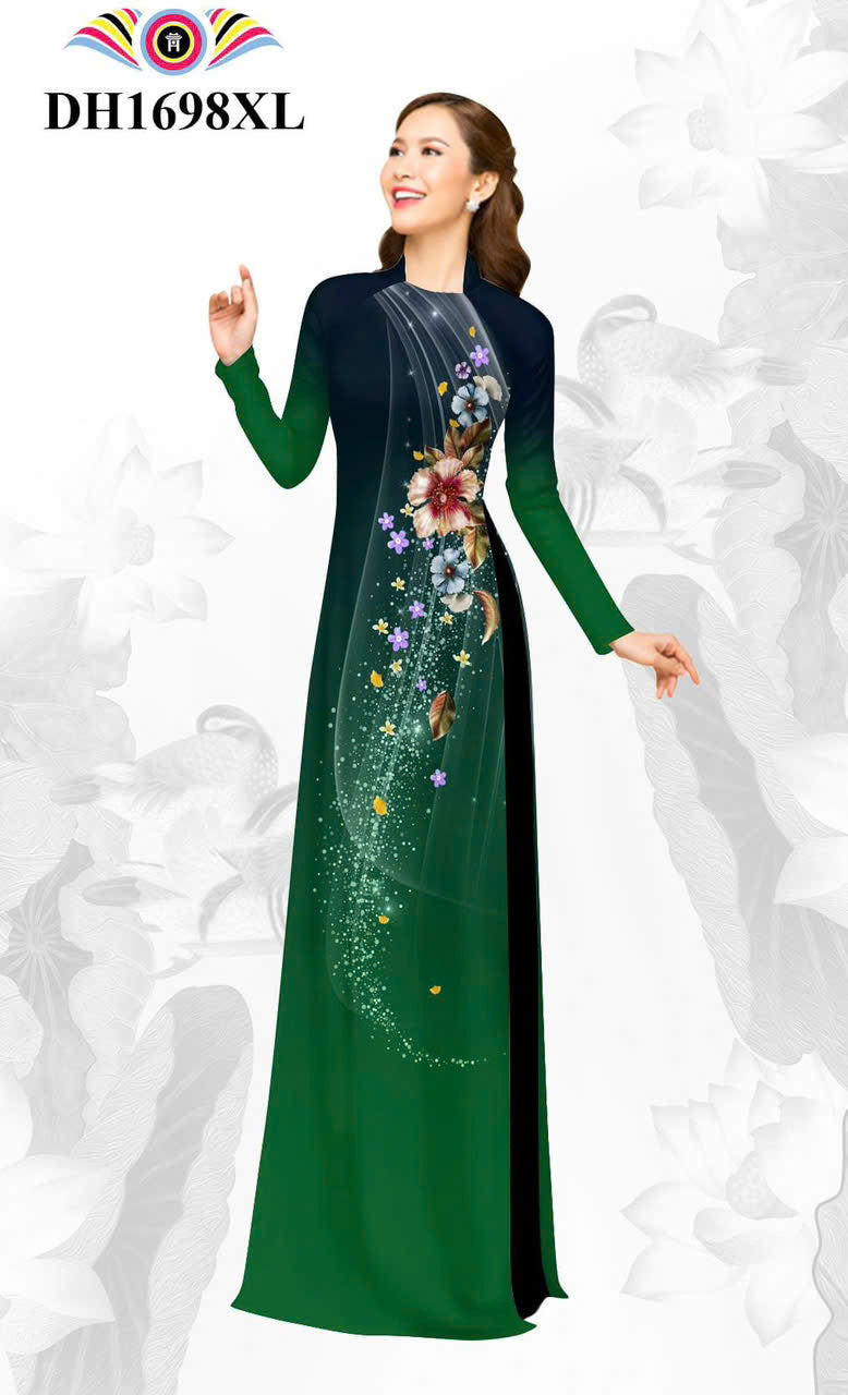 Pre-order: 3D Printed Ao Dai Women - Vietnamese Long Dress Ao Dai