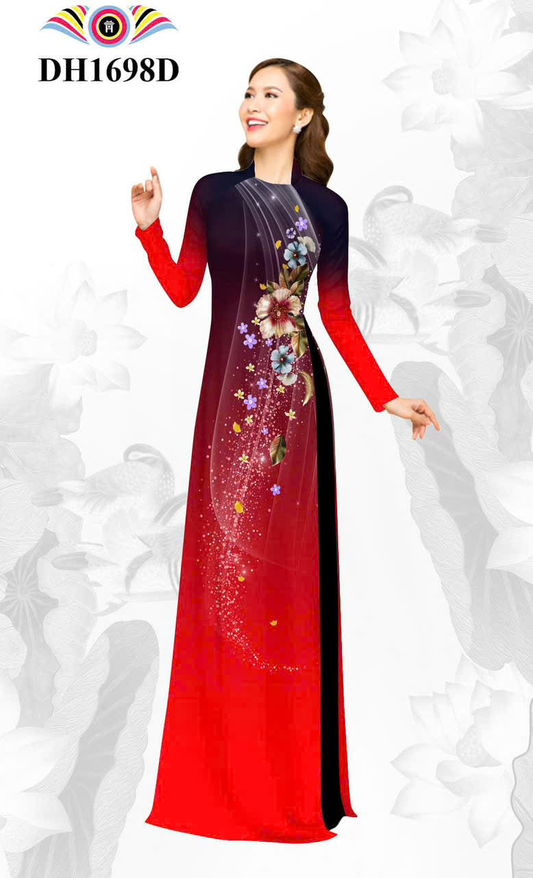 Pre-order: 3D Printed Ao Dai Women - Vietnamese Long Dress Ao Dai