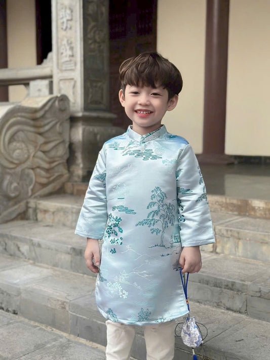 CA1: Vietnamese Ao Dai Boys - Vietnamese Long Dress Ao Dai For Kid | 3 Colors