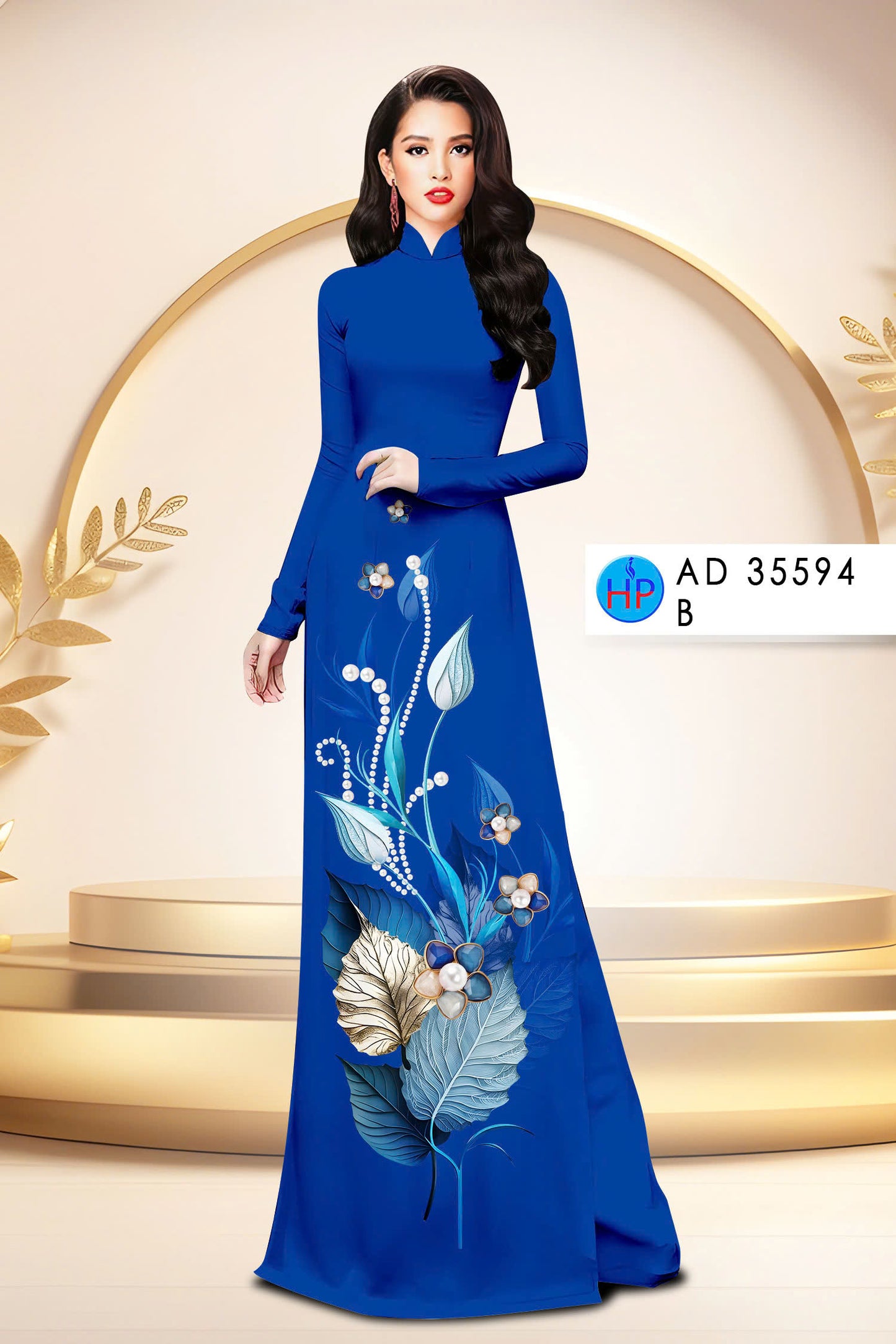 3D Ao Dai For Women | Ombre Printed Ao Dai Vietnam