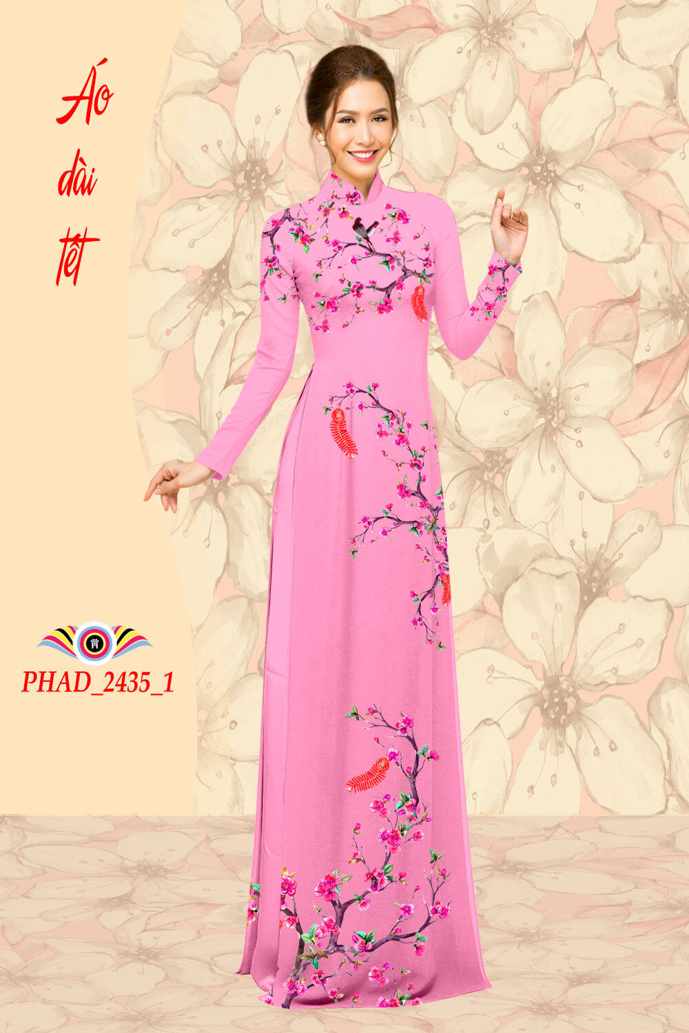 3D Printed Ao Dai Women - Tet Ao Dai Women - Áo Dài Bộ