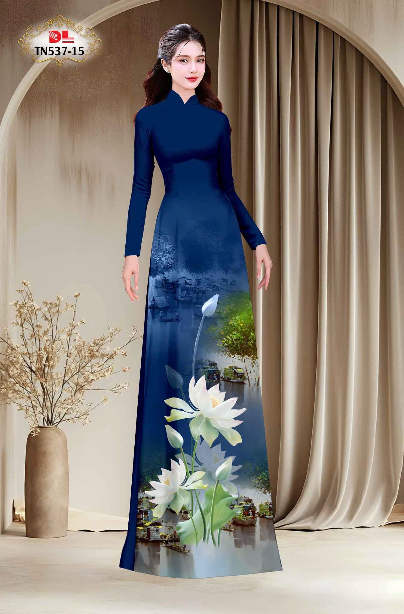 Pre-order: 3D Lotus Traditional Vietnamese Ao Dai | Women's Ao Dai