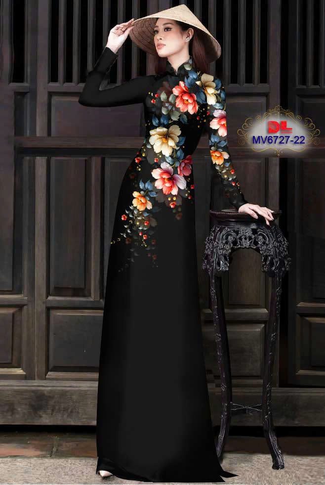 Pre-order: Traditional Vietnamese long dress | 3D Printed Women Ao Dai with Pants | Custom Ao Dai