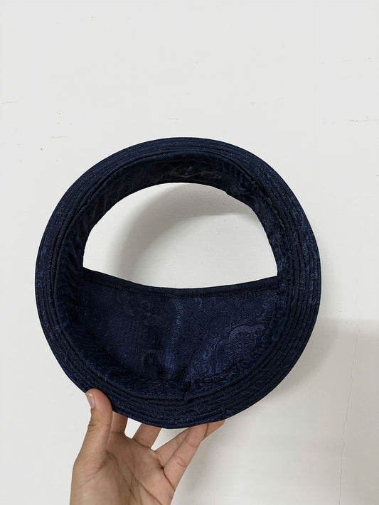 Navy Blue Hat Ao Dai For Groomsmen- Headband for Ao Dai Dress - Khăn Đóng Chú Rể