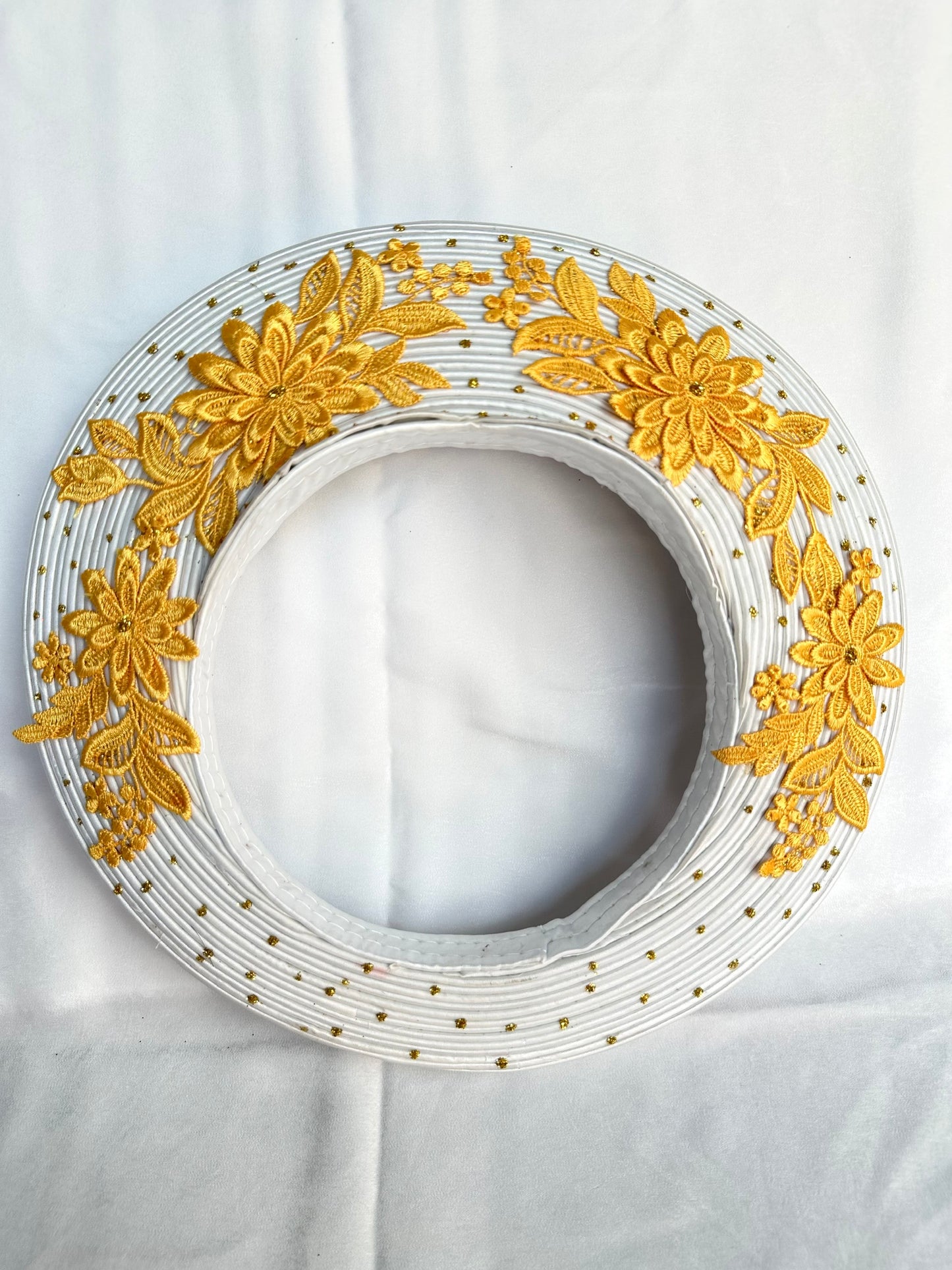 White Hat Ao Dai For Bride - Headband for Ao Dai Dress - Khăn Đóng Cô Dâu