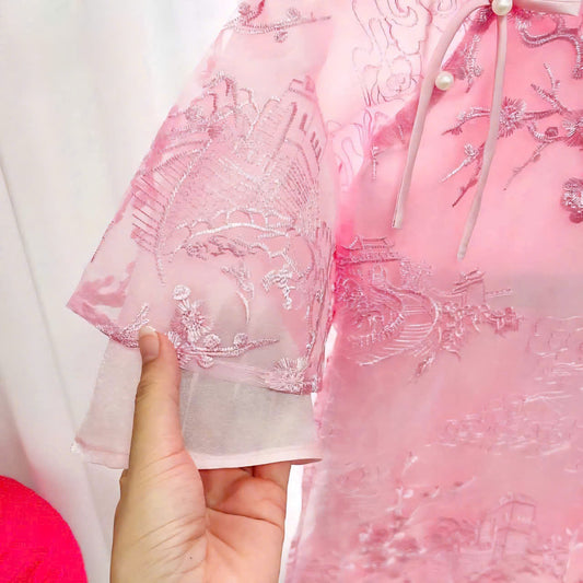 Set Ao Dai Mỹ Chi- Ao Dai For Baby Girls | Vietnamese Long dress