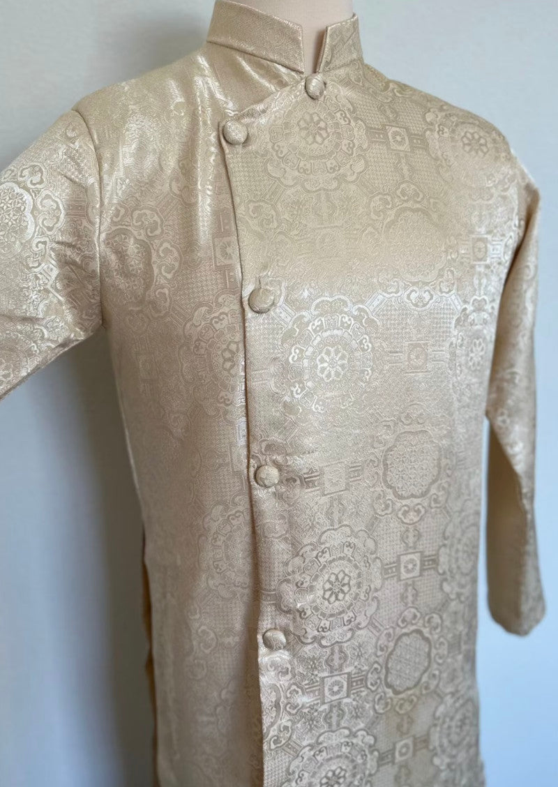 Cream Men Ao Dai Vietnam | Men Dress