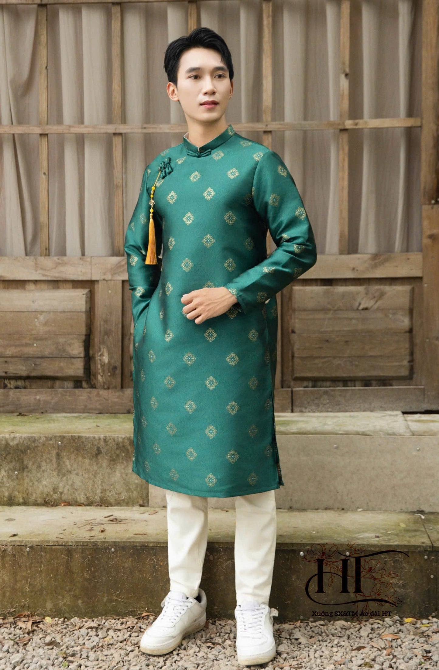 Vietnamese Men Ao Dai Dress | Modern Men Vietnamese Ao Dai - Ao Dai Tet