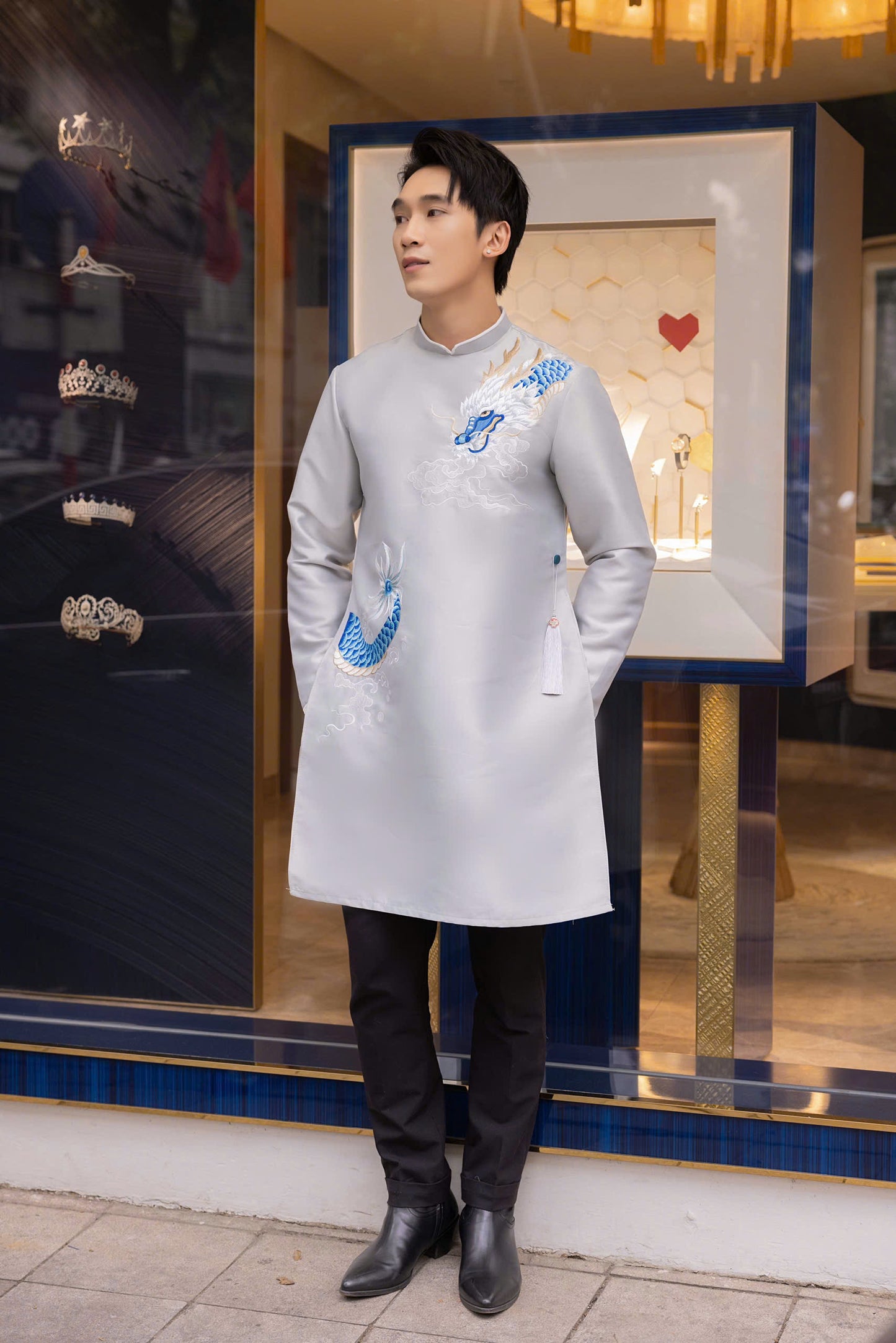 Men Ao Dai - Long Vĩ Ao Dai
