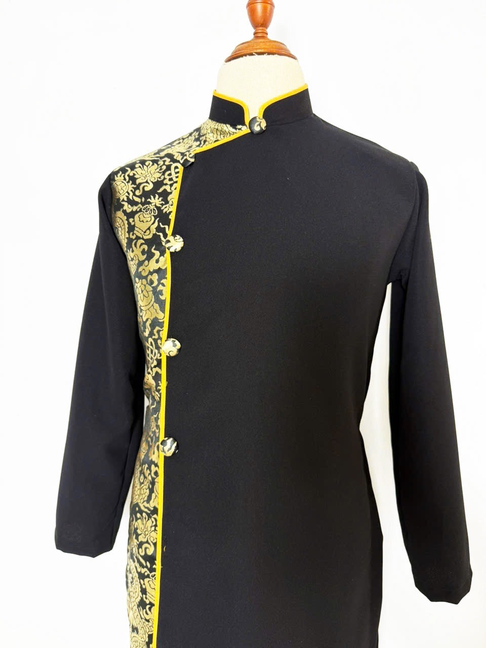Men Black Gam Ao Dai | Men Dress