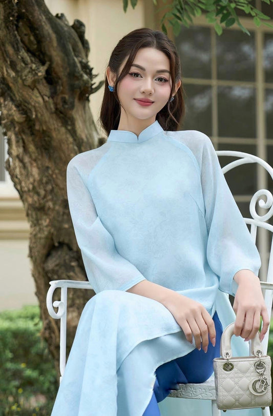 Baby Blue Ao Dai Set | Vietnamese Ao Dai