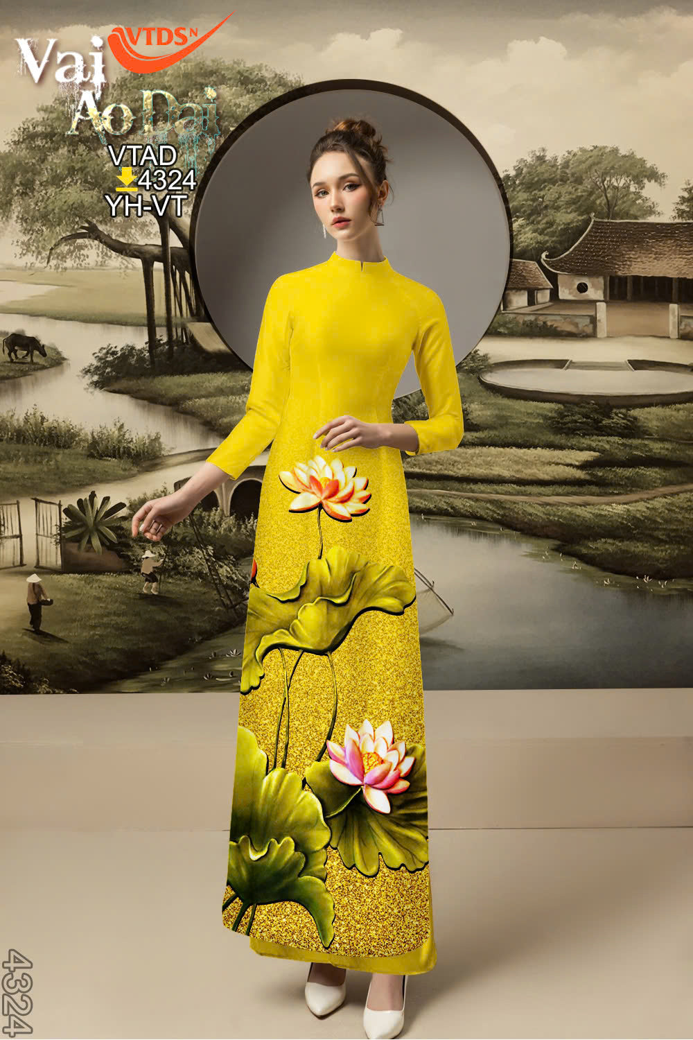 Printed Ao Dai For Women | Vietnamese long dress