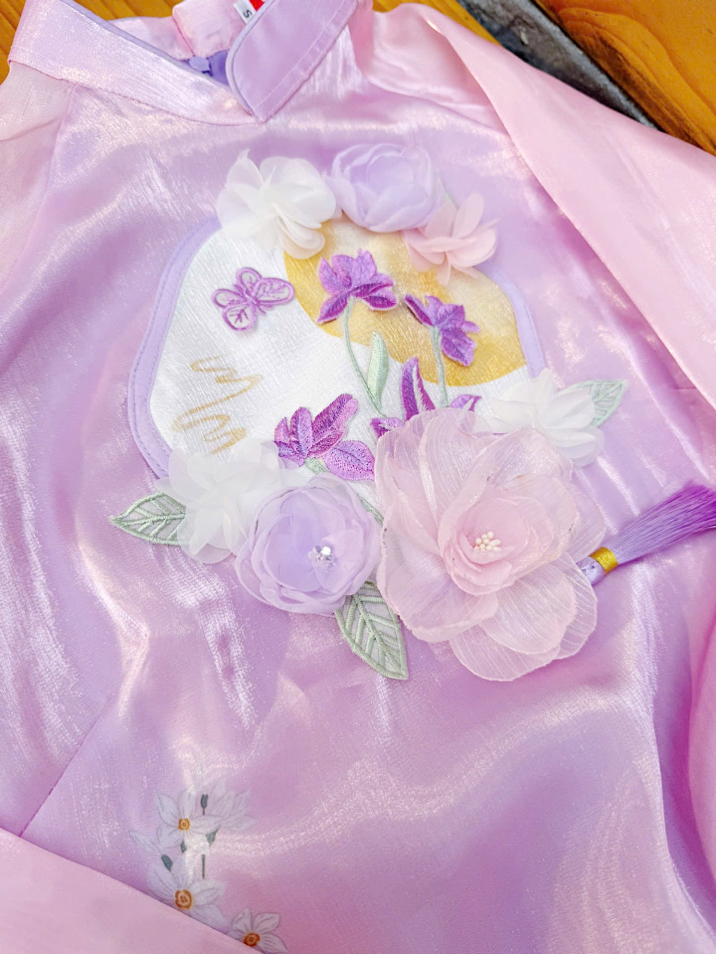 Purple Floral Ao Dai Modern - Modern Dress Vietnamese