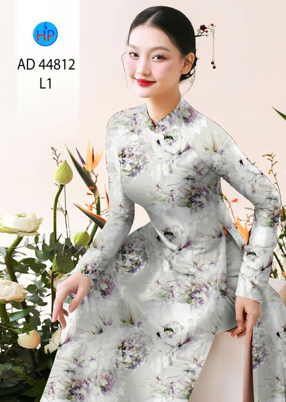 3D Floral Ao Dai - Vietnamese Ao Dai For Women - Áo Dài Truyền Thống