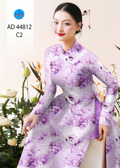 3D Floral Ao Dai - Vietnamese Ao Dai For Women - Áo Dài Truyền Thống