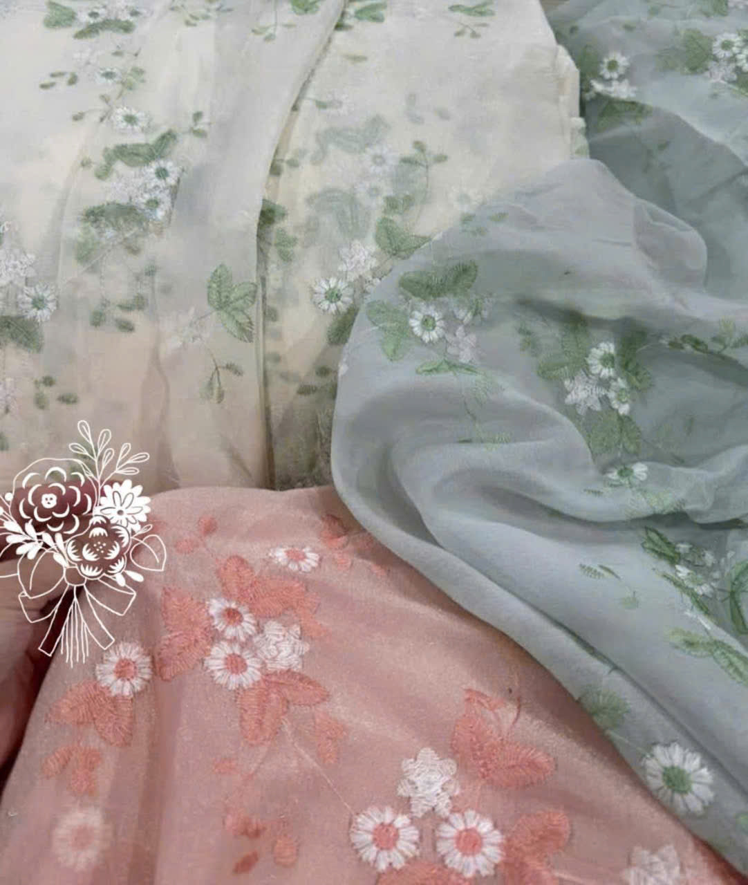 Floral Embroidery Ao Dai | Vietnamese Ao Dai Modern | Women Ao Dai