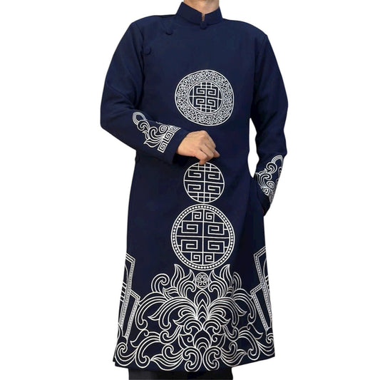 Áo Dài for Men | Vietnamese Traditional Long Dress for Men | 3 Colors