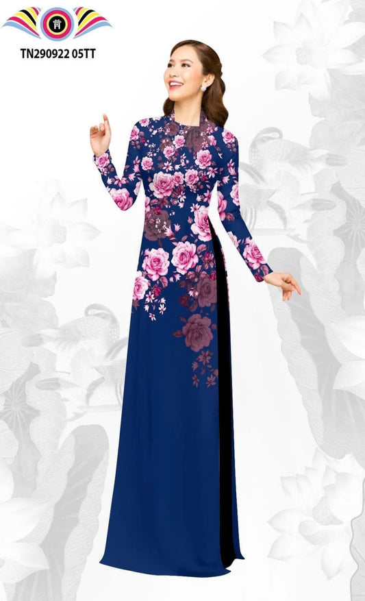 Pre-order Ao Dai For Women-Traditional Neck Ao Dai