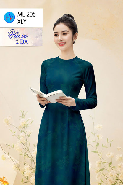 Pre-order: Vietnamese Ao Dai for Women – Printed Floral Traditional Dress, Tet Lunar New Year, Elegant Vietnamese Dress
