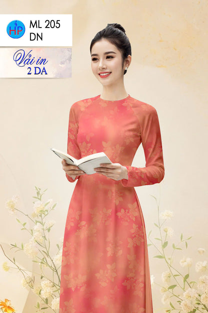Pre-order: Vietnamese Ao Dai for Women – Printed Floral Traditional Dress, Tet Lunar New Year, Elegant Vietnamese Dress