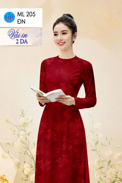 Pre-order: Vietnamese Ao Dai for Women – Printed Floral Traditional Dress, Tet Lunar New Year, Elegant Vietnamese Dress