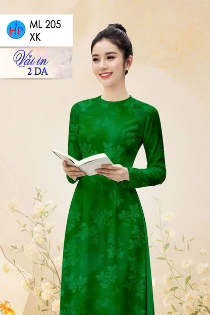 Pre-order: Vietnamese Ao Dai for Women – Printed Floral Traditional Dress, Tet Lunar New Year, Elegant Vietnamese Dress