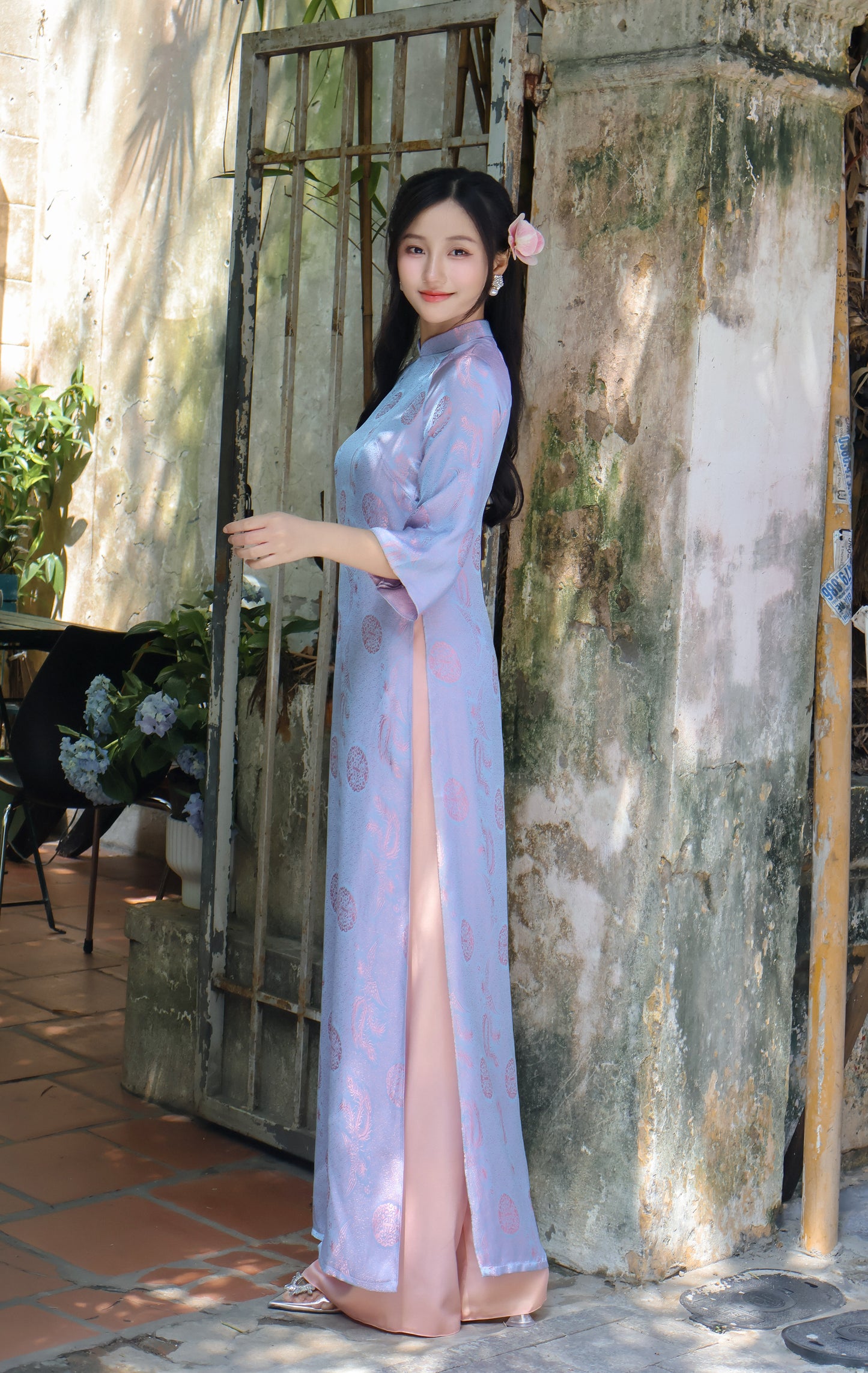 STELLA Light Purple ao dai set | Traditional ao dai vietnamese