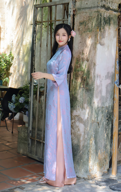 STELLA Light Purple ao dai set | Traditional ao dai vietnamese
