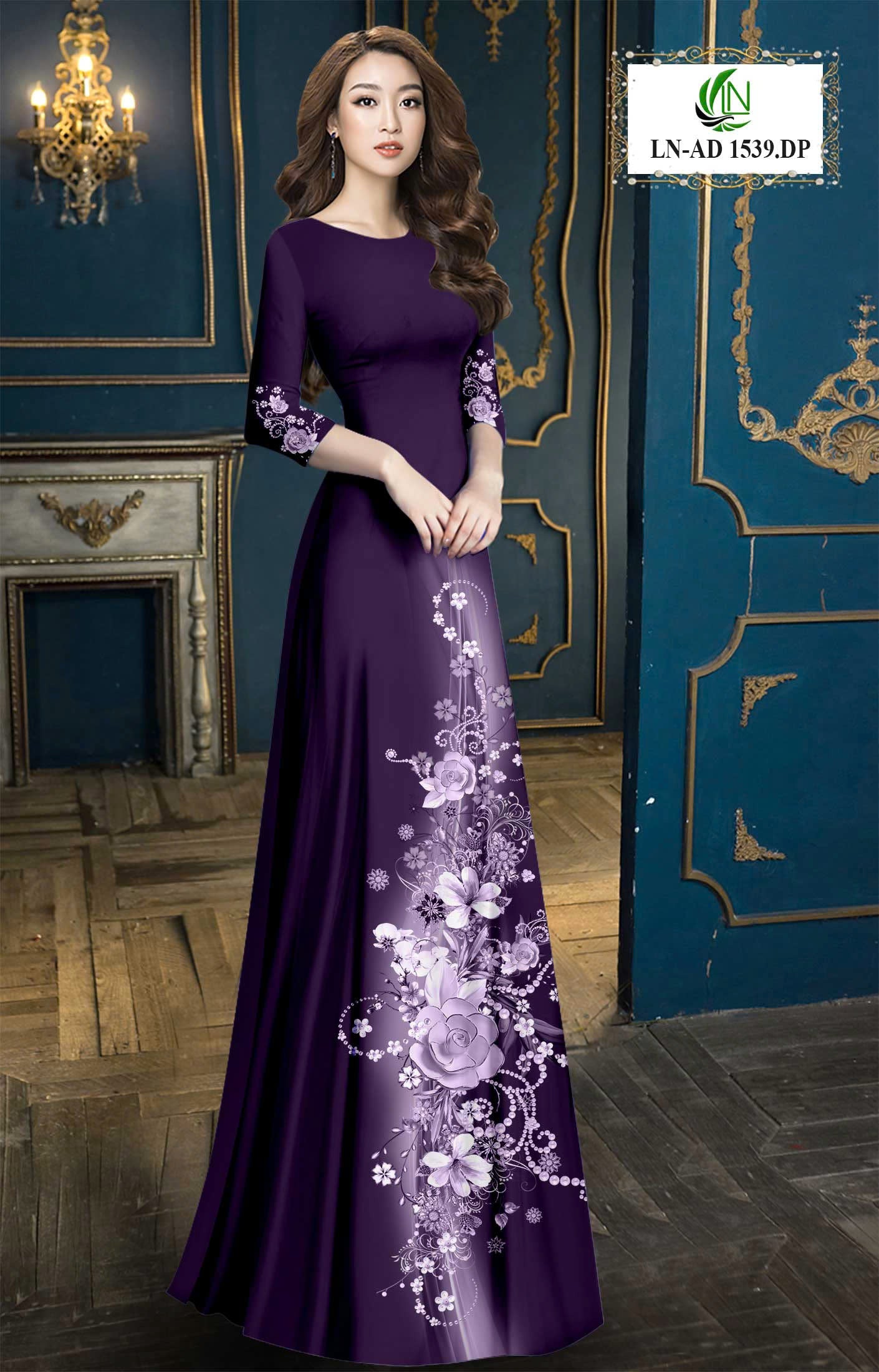 Pre-order 3D Ao Dai: Vietnamese Ao Dai for Women – Printed Floral Traditional Ao Dai-  Elegant Vietnamese Dress