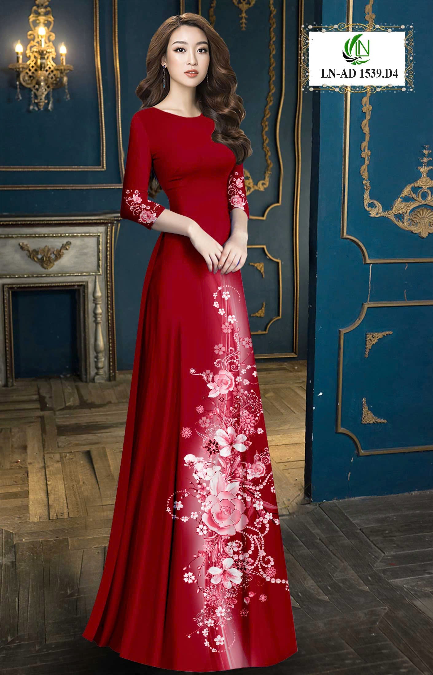 Pre-order 3D Ao Dai: Vietnamese Ao Dai for Women – Printed Floral Traditional Ao Dai-  Elegant Vietnamese Dress