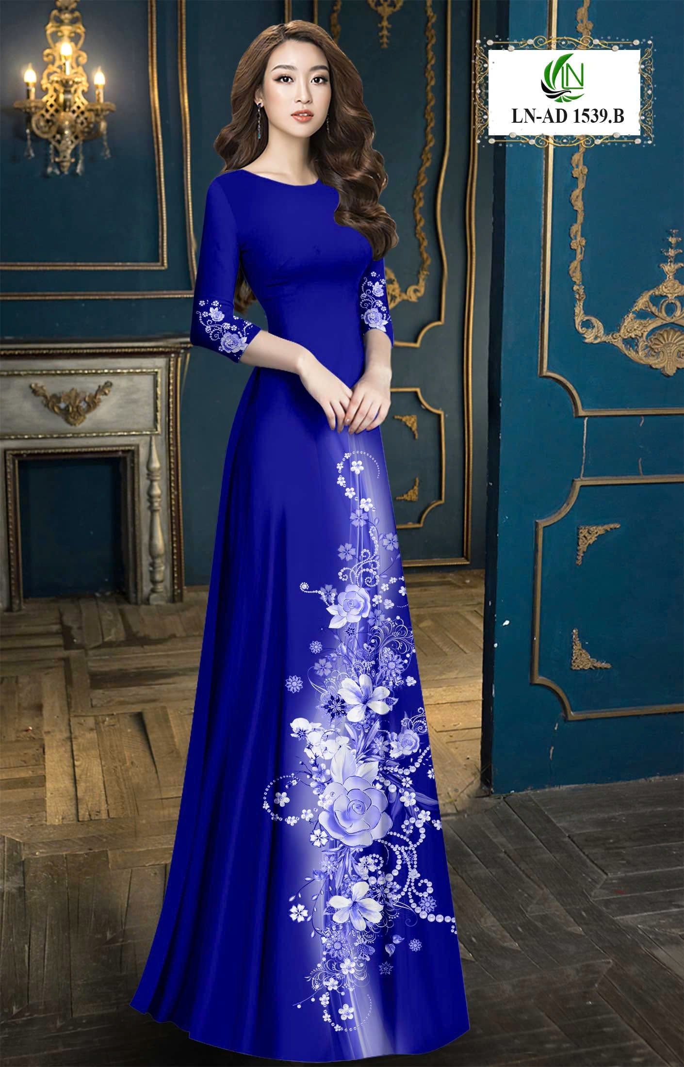 Pre-order 3D Ao Dai: Vietnamese Ao Dai for Women – Printed Floral Traditional Ao Dai-  Elegant Vietnamese Dress