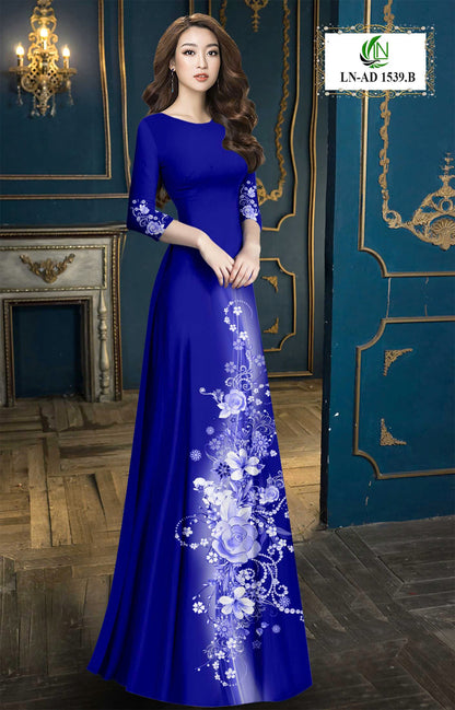 Pre-order 3D Ao Dai: Vietnamese Ao Dai for Women – Printed Floral Traditional Ao Dai-  Elegant Vietnamese Dress