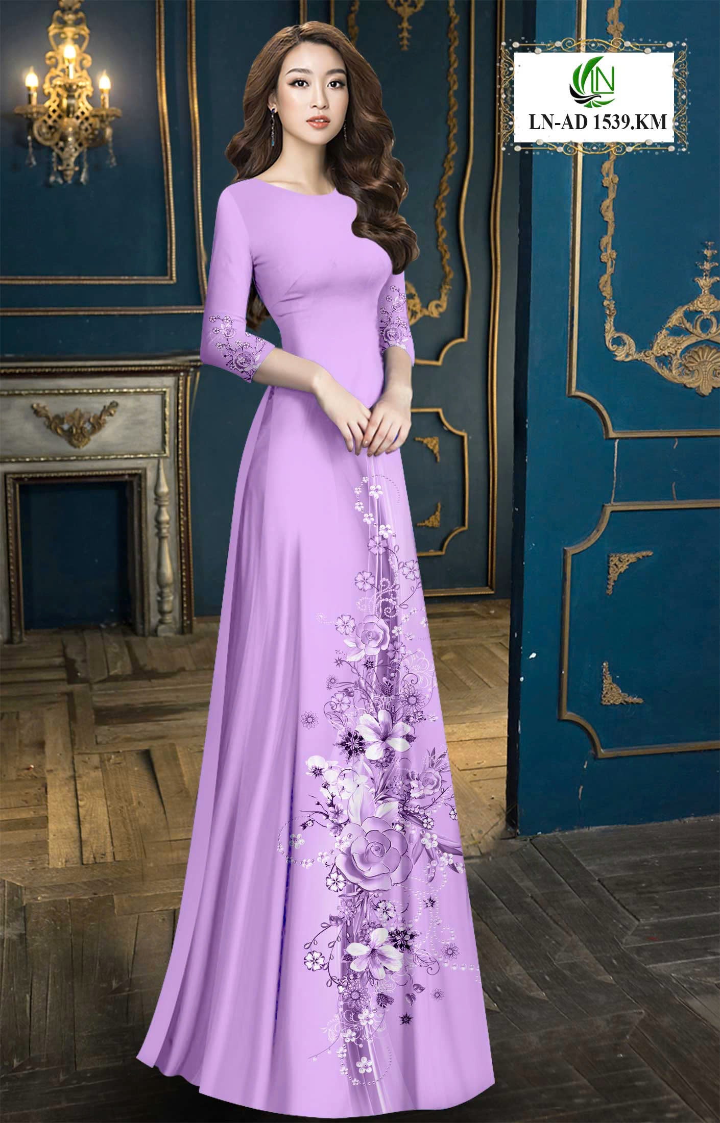 Pre-order 3D Ao Dai: Vietnamese Ao Dai for Women – Printed Floral Traditional Ao Dai-  Elegant Vietnamese Dress