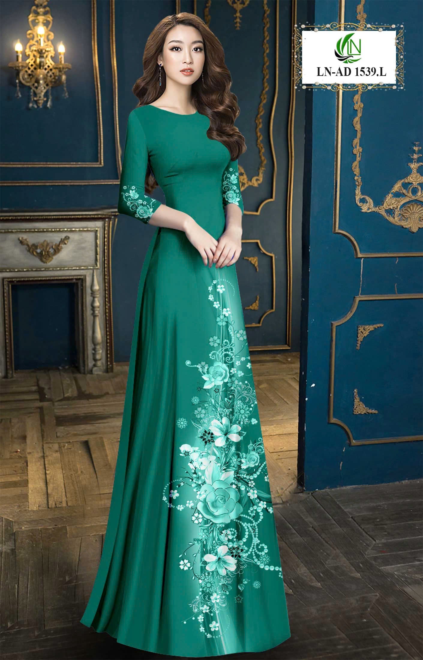 Pre-order 3D Ao Dai: Vietnamese Ao Dai for Women – Printed Floral Traditional Ao Dai-  Elegant Vietnamese Dress