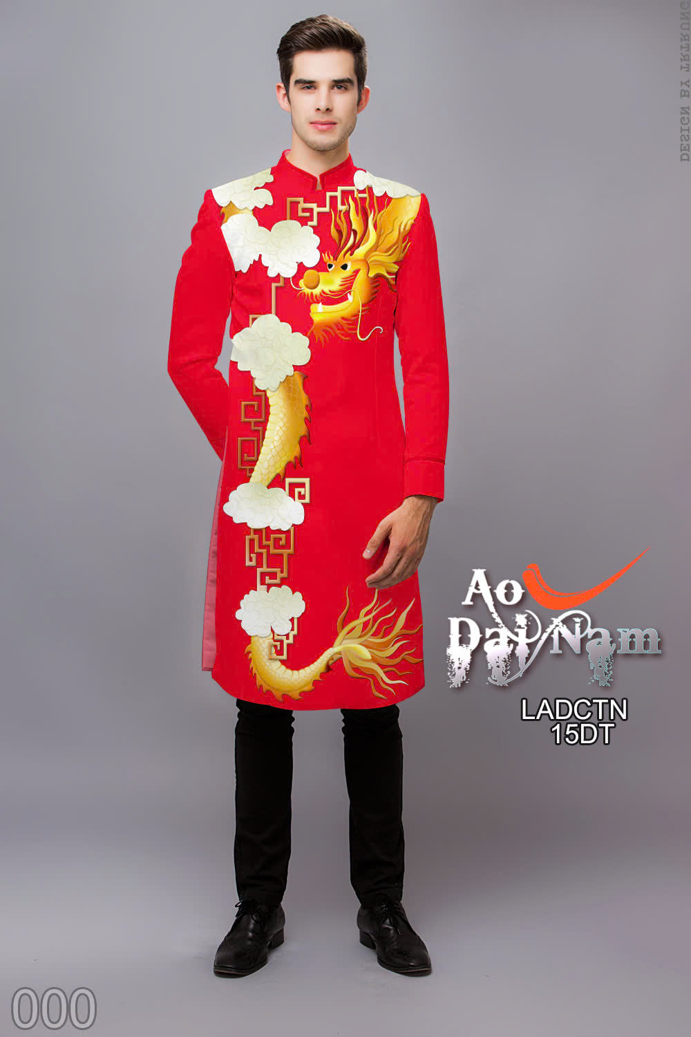 Men's Ao Dai - 3D Printed Men Ao Dai