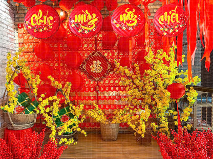 Backdrop Tết 2025 | Tết Decorations | Vietnamese New Year | PNG1234