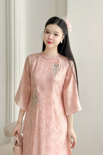 Nha Lam Ao Dai | Peony Chrysanthemum Ao Dai Set