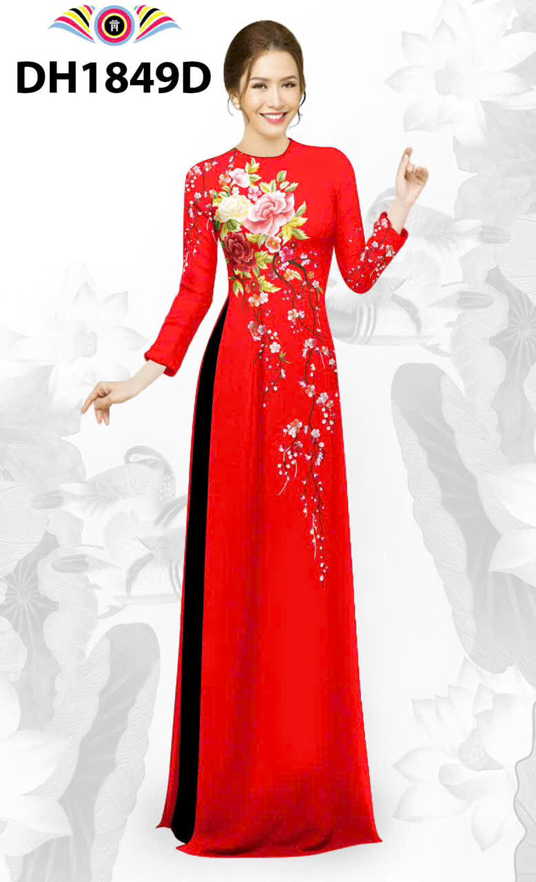 Pre-order: 3D Printed Ao Dai Women - Vietnamese Long Dress Ao Dai